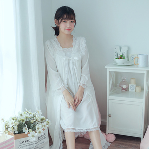 睡衣女春秋长款睡裙女夏吊带性感连衣裙女韩版公主风可外穿两件套