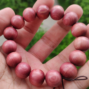 青陌 红柏木 佛珠手串男女文玩手工老料手珠念珠手链天然香味