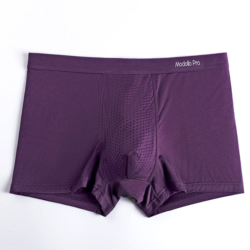 档口现货新品无痕 中腰颗粒四角内裤 男平角裤