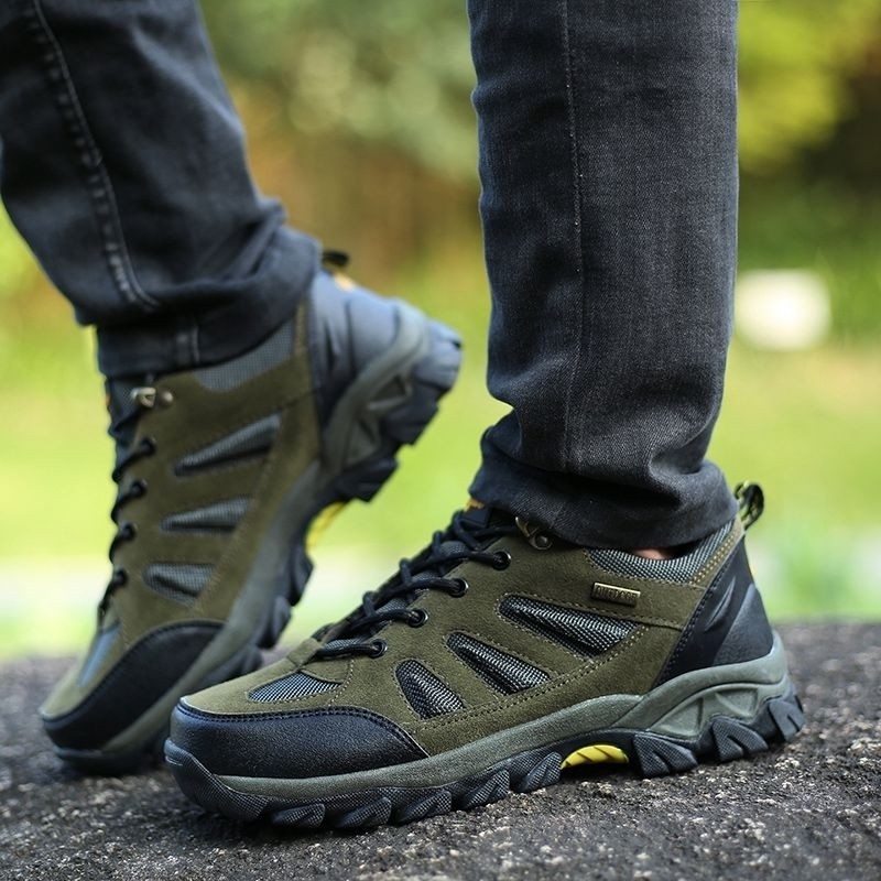 鼕季鞋子男戶外衝鋒鞋高幫運動鞋大碼45徒步鞋旅遊登山鞋男休閑鞋