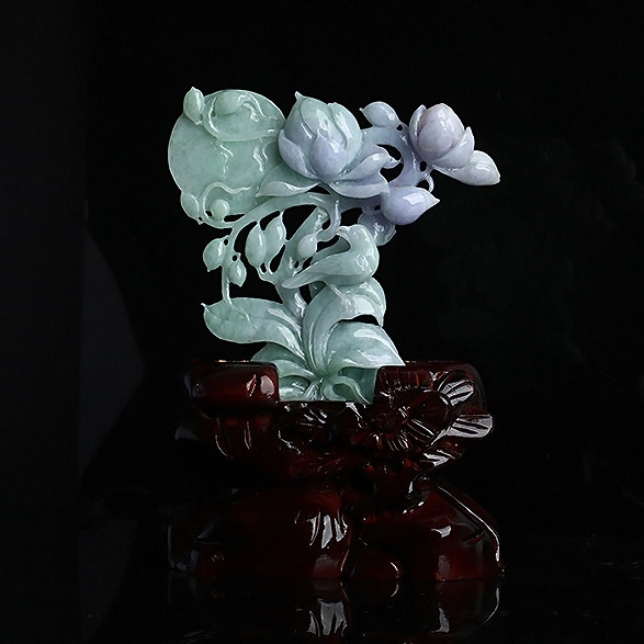 【源头好货-四会】张利永玉雕工作室春彩花鸟摆件151.54g