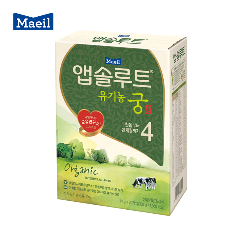 Maeil 每日宫有机奶粉4段280g盒装20条宝宝婴幼儿原装进口在类目 奶粉/辅食/营养品/零食, 婴幼儿牛奶粉中 - 来自Buy2taobao.com提供专业的淘宝代购服务