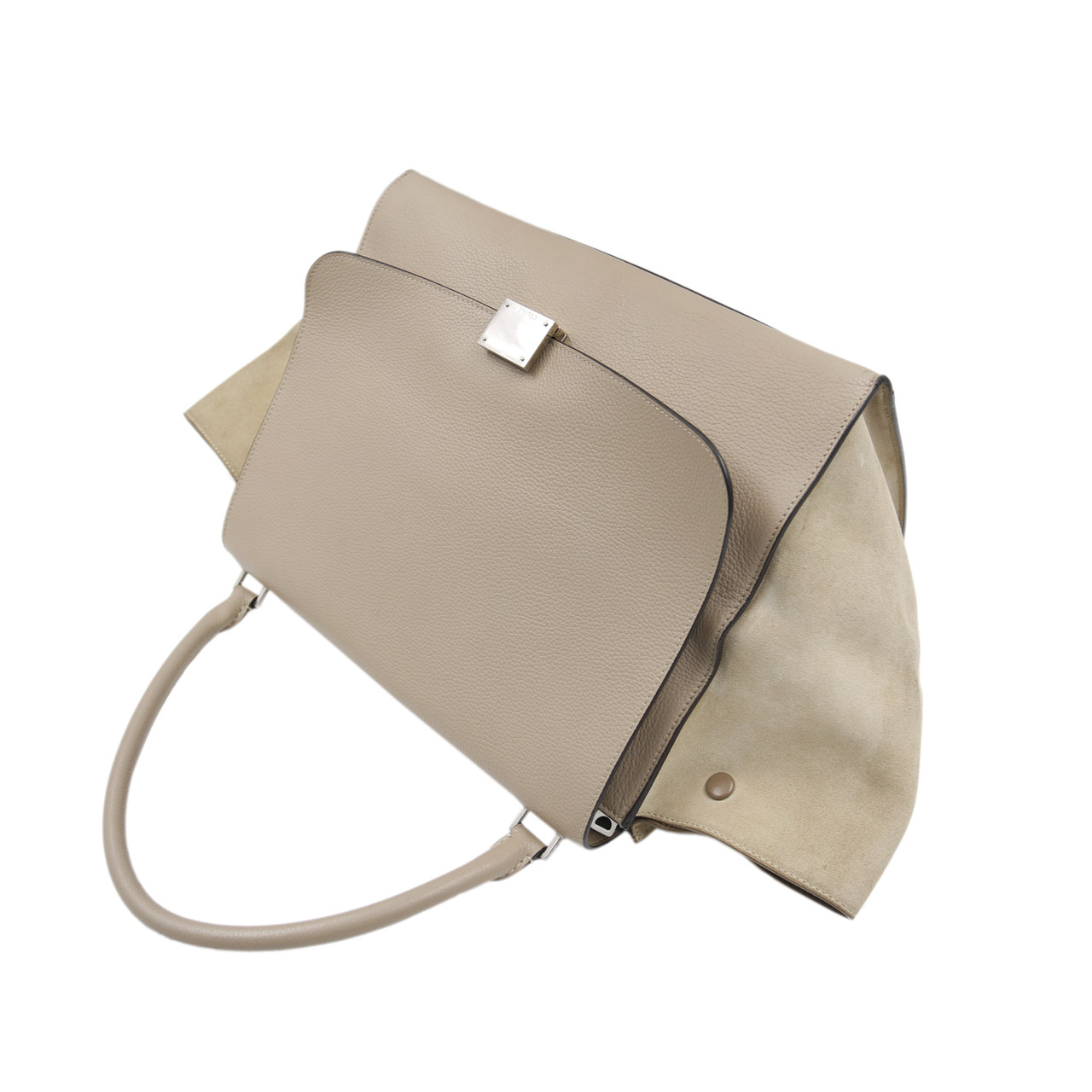 [9.0新]赛琳celine女士手提包牛皮拼翻毛皮蝙蝠包