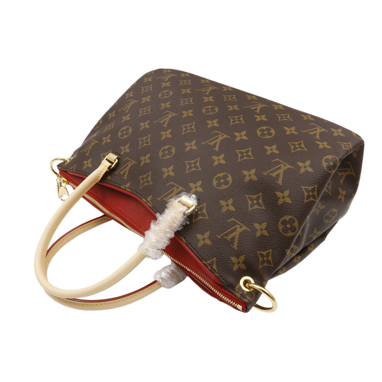 [9.9新]路易威登lv女士手提包17年新款老花pallas 手袋可肩背