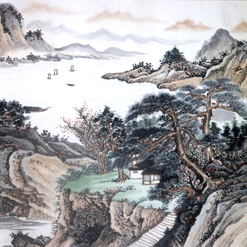 林筱之《松山雅居》中国著名画家
