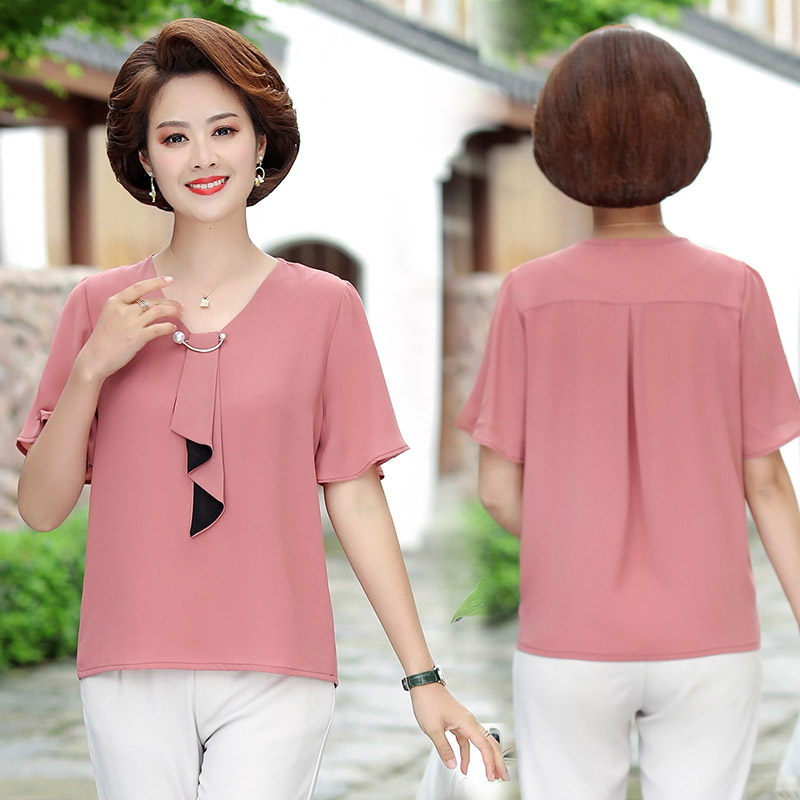 中年人女士上衣夏装