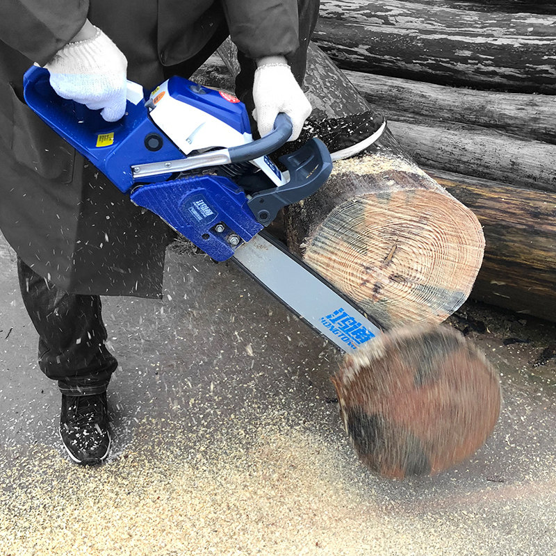 鸿通油锯伐木锯大马力油锯劈柴锯链条导板锯砍树机多功能园林锯