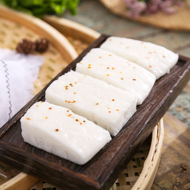 宁波酒酿米馒 头桂花糕 白糖发糕 桂花味水塔糕 传统糕点