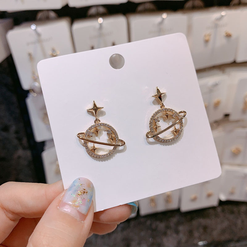 925 Silver needle star Asymmetry Earrings 2019 new pattern Net Red French Texture personality Earrings wholesalein the Accessories/Fashion Jewelry, Earring , Earring category - from Buy2taobao.com to provide professional Taobao agent buy service