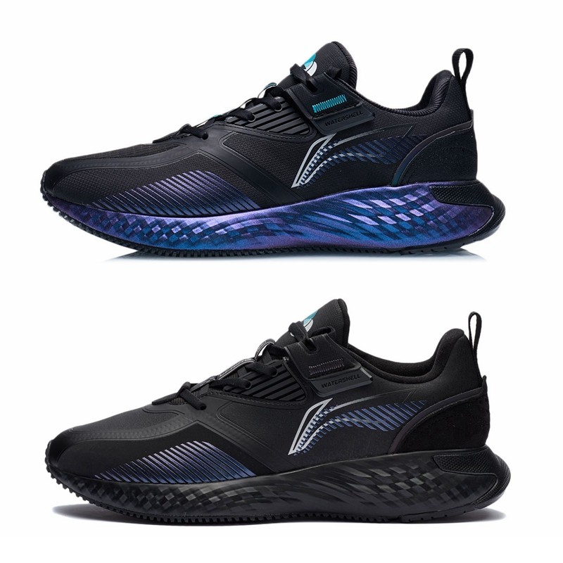 李宁云极防护云跑步鞋男鞋2022冬季新款防泼水运动鞋男agls107