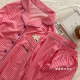 【五号香水】春夏季薄款女睡衣纯棉条纹家居服两件套可外穿