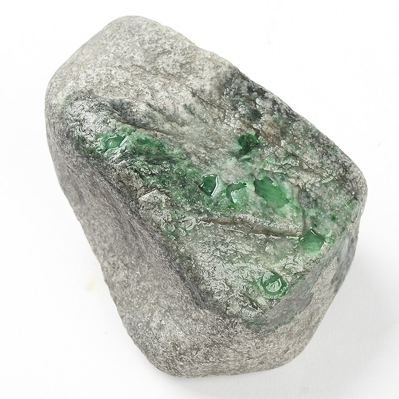 【瑞丽直供】志博珠宝天然a货翡翠后江原石1006g