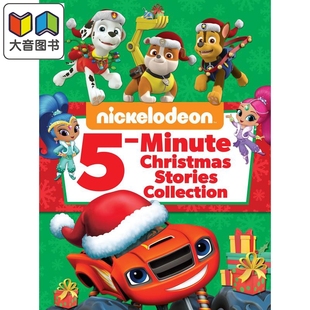 Nickelodeon 5-Minute Christmas Stories 尼克频道5分钟圣诞故事 英文原版 儿童绘本 卡通动画 3-7岁 大音