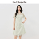 拉夏贝尔/La Chapelle夏季新款法式小香风高级感气质蕾丝连衣裙