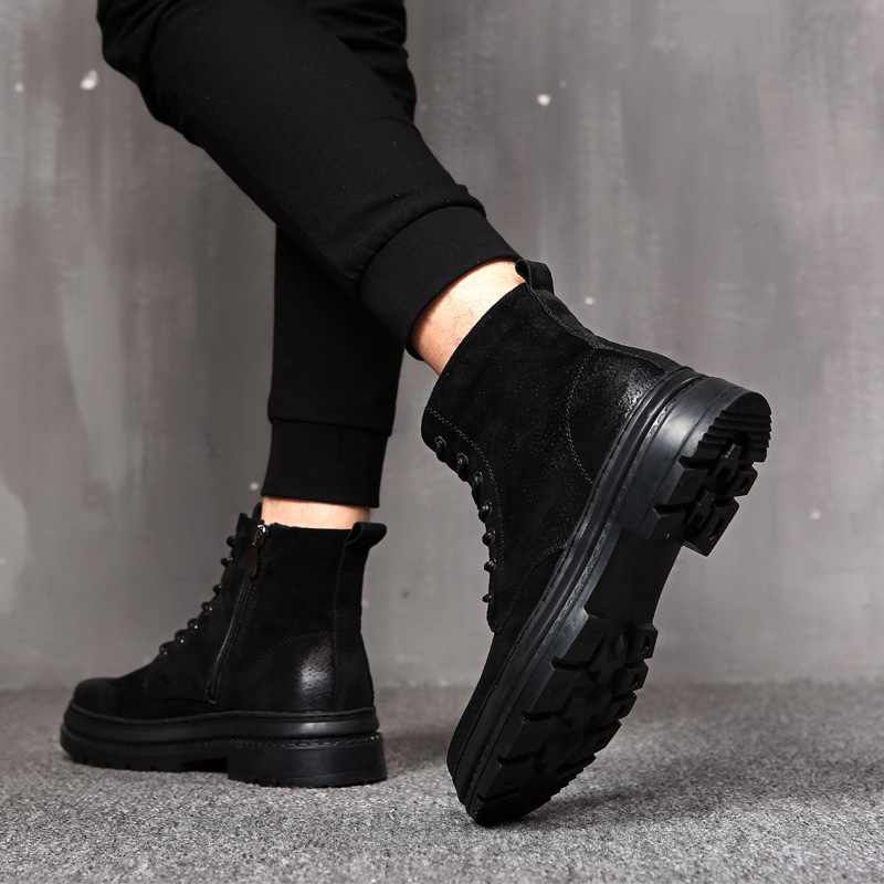 special counter Riding boots England Help The snow Bootie work clothes Men's Shoes Metrosexual Boots Versatile Boots Gaobang Cotton-padded shoesin the Men's Shoes, Boots category - from Buy2taobao.com to provide professional Taobao agent buy service