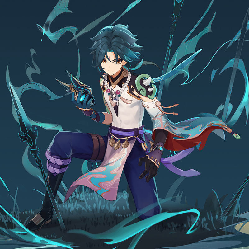 原神周边卫衣 护法夜叉魈xiao周边印象长袖t恤衣服游戏青少年外套