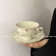 法式复古浪漫下午茶杯碟咖啡杯套装小清新花朵陶瓷杯套装 vintage