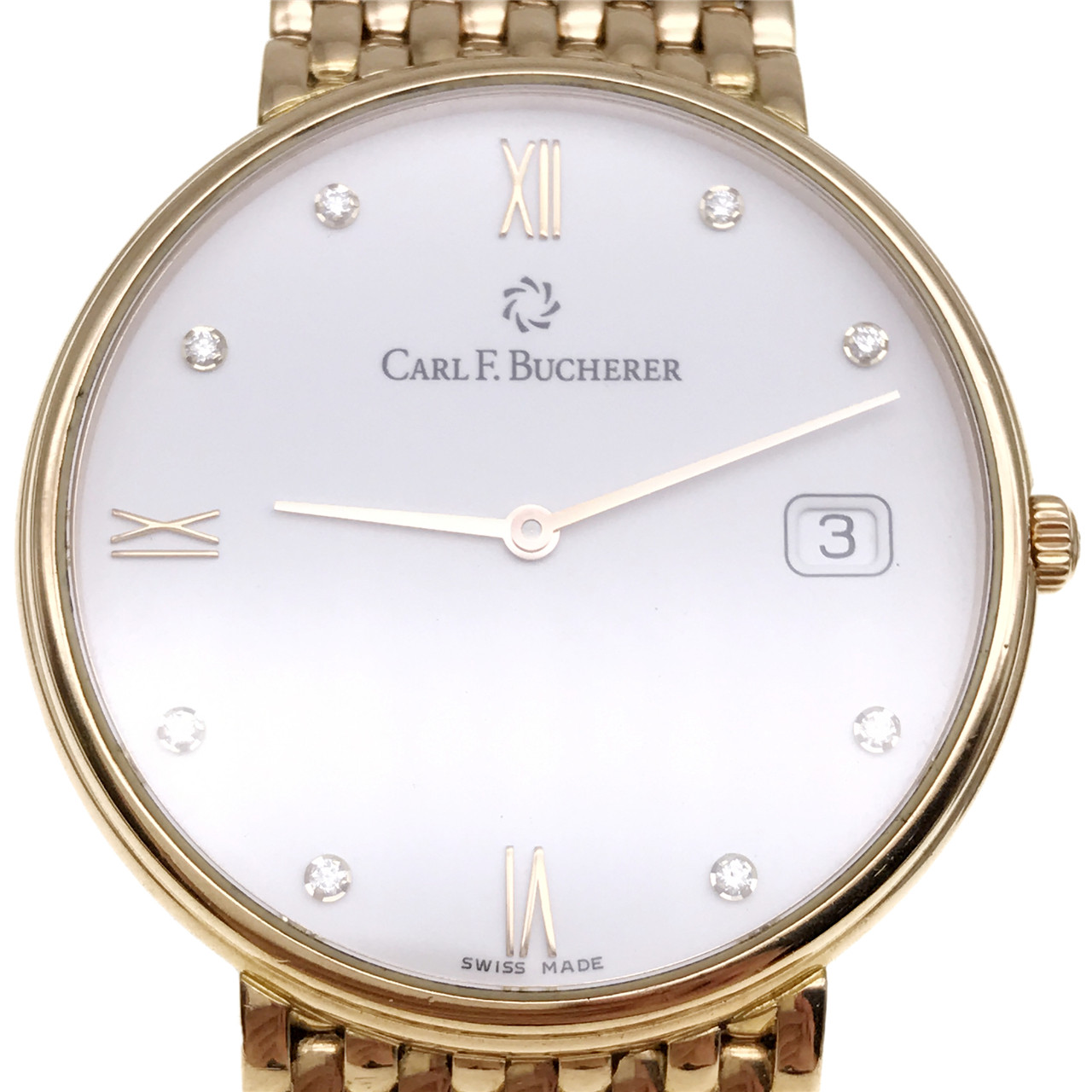 [9.0新]宝齐莱18k玫瑰金钻石中型男表