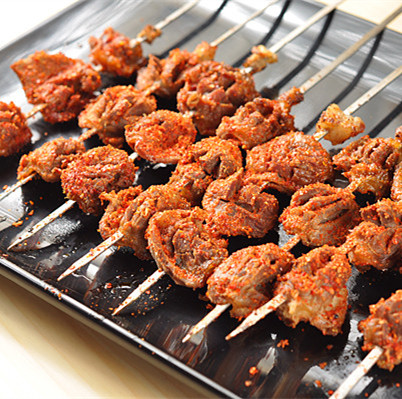 光头烧烤鸡胗串5串户外烧烤食材配送bbq野餐烤串肉串半成品
