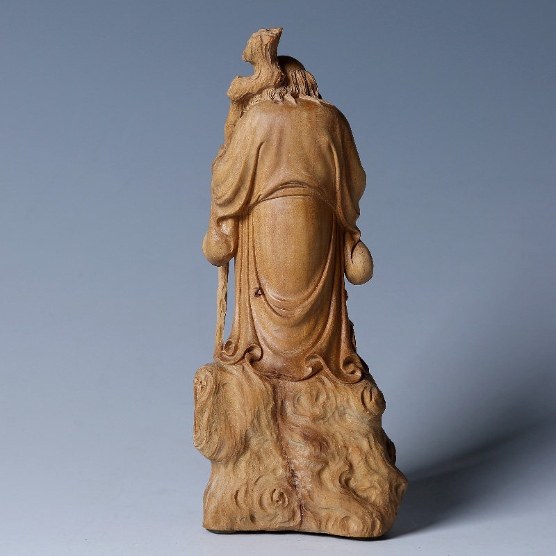 【王启瑞大师直供】《老子》檀香人物雕刻件