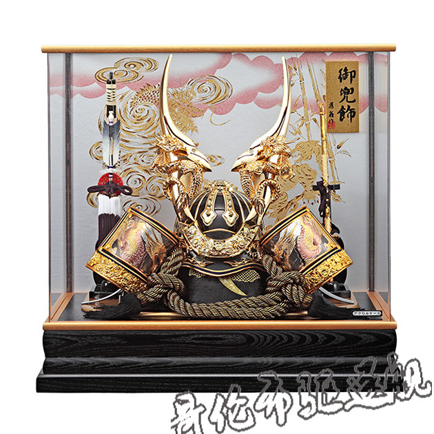 代购 日本武士人形铠甲摆件 霸气龙头迷你玩偶头盔装饰客厅