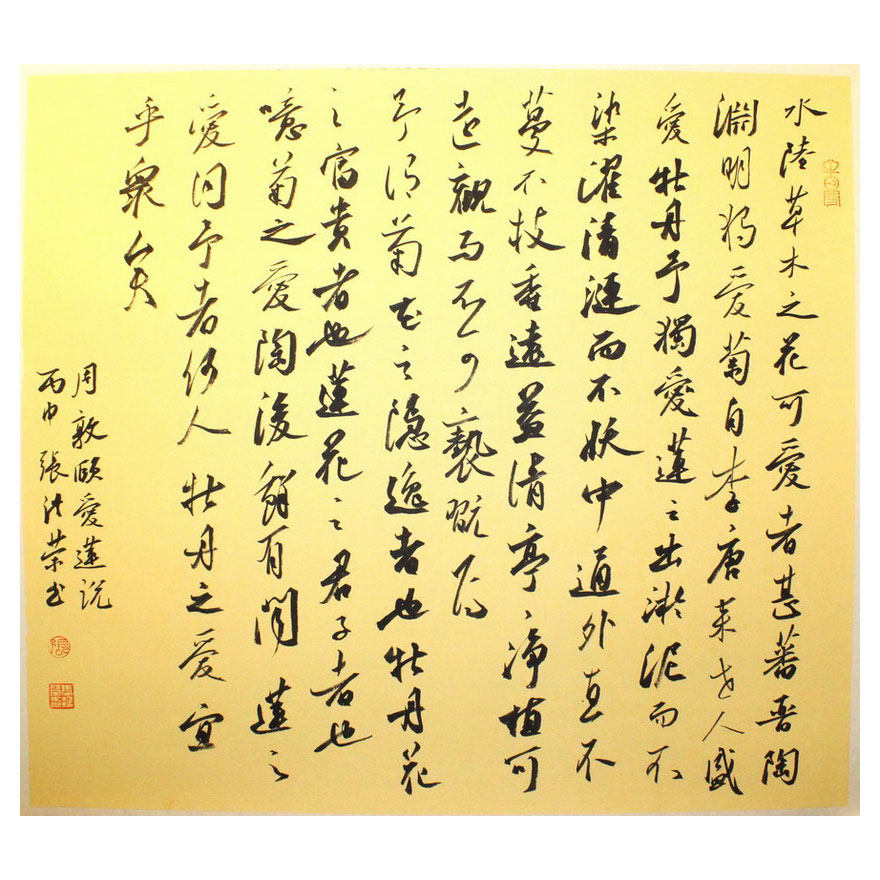 张洪荣《书法北宋周敦颐文》中国书协会员 省书协楷书委员