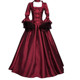 women dress ladies skirt lace medieval dress court dresses