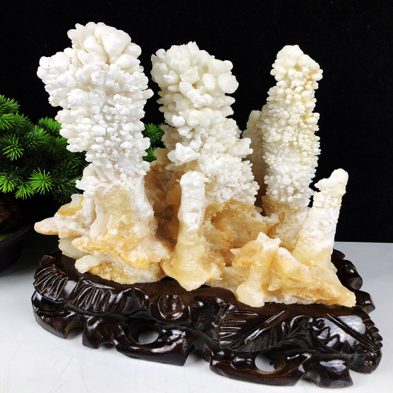 天然方解石结晶石原矿奇石工艺品礼品客厅酒柜玄关装饰品原石摆件