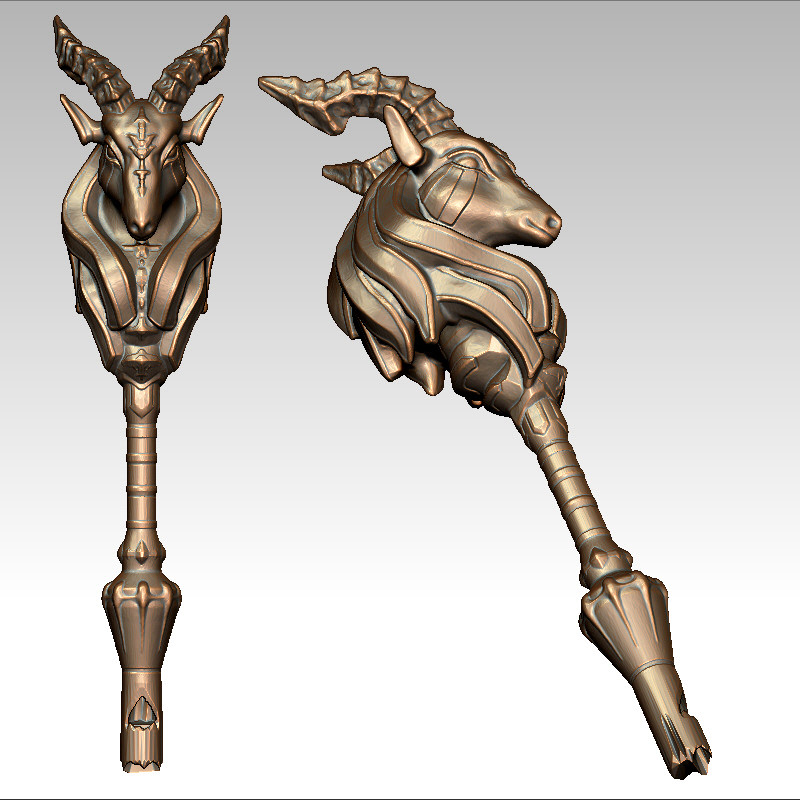 立体图木雕3d模型打印扫描图stl/obj四轴圆雕图羊头笛子立体图