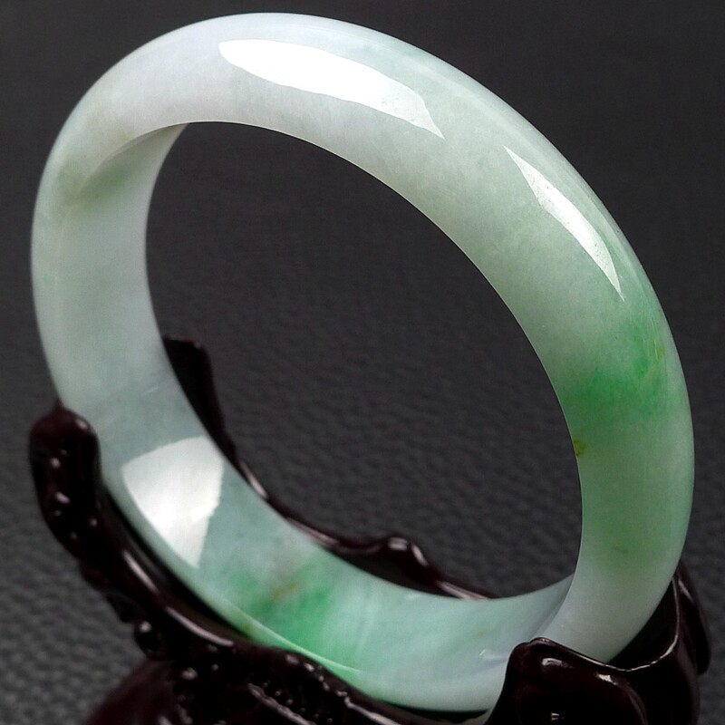 缅甸老坑翡翠a货平安手镯 口径57.8mm 49.90g