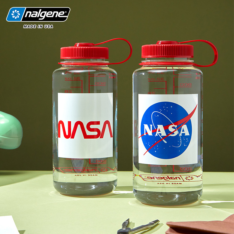 nalgene乐基因联名款大容量水杯户外运动水壶塑料耐高温杯子NASA