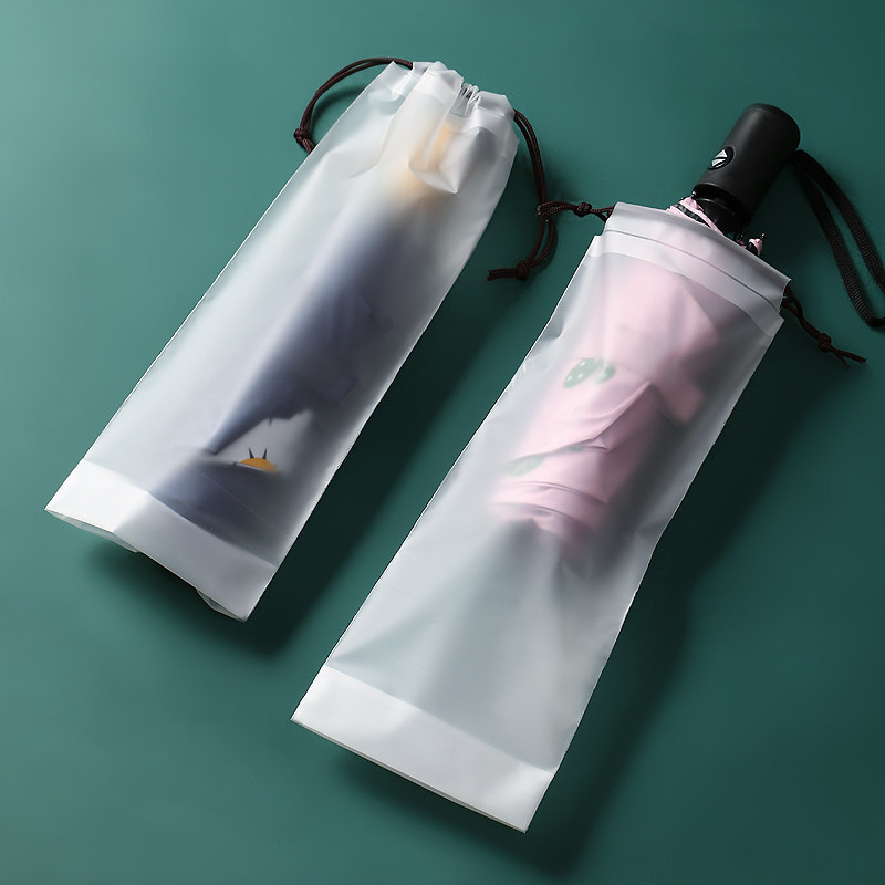 雨伞收纳袋防雨水拉绳袋塑料袋车载收纳束口湿雨伞袋随身雨伞套