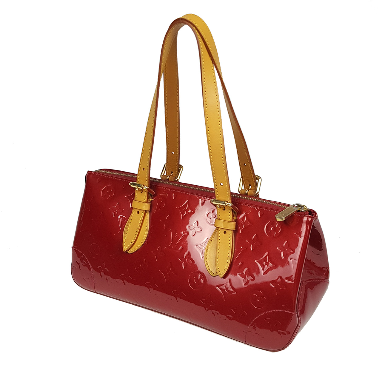 [9.5新]路易威登lv女士红色漆皮单肩包kd170828064