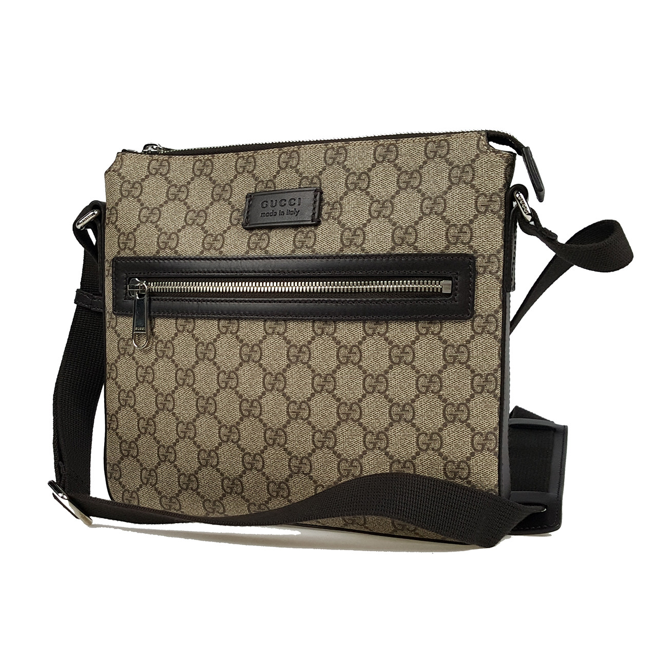 [9.9]古驰gucci男士棕色卡其色邮差包cz170921010