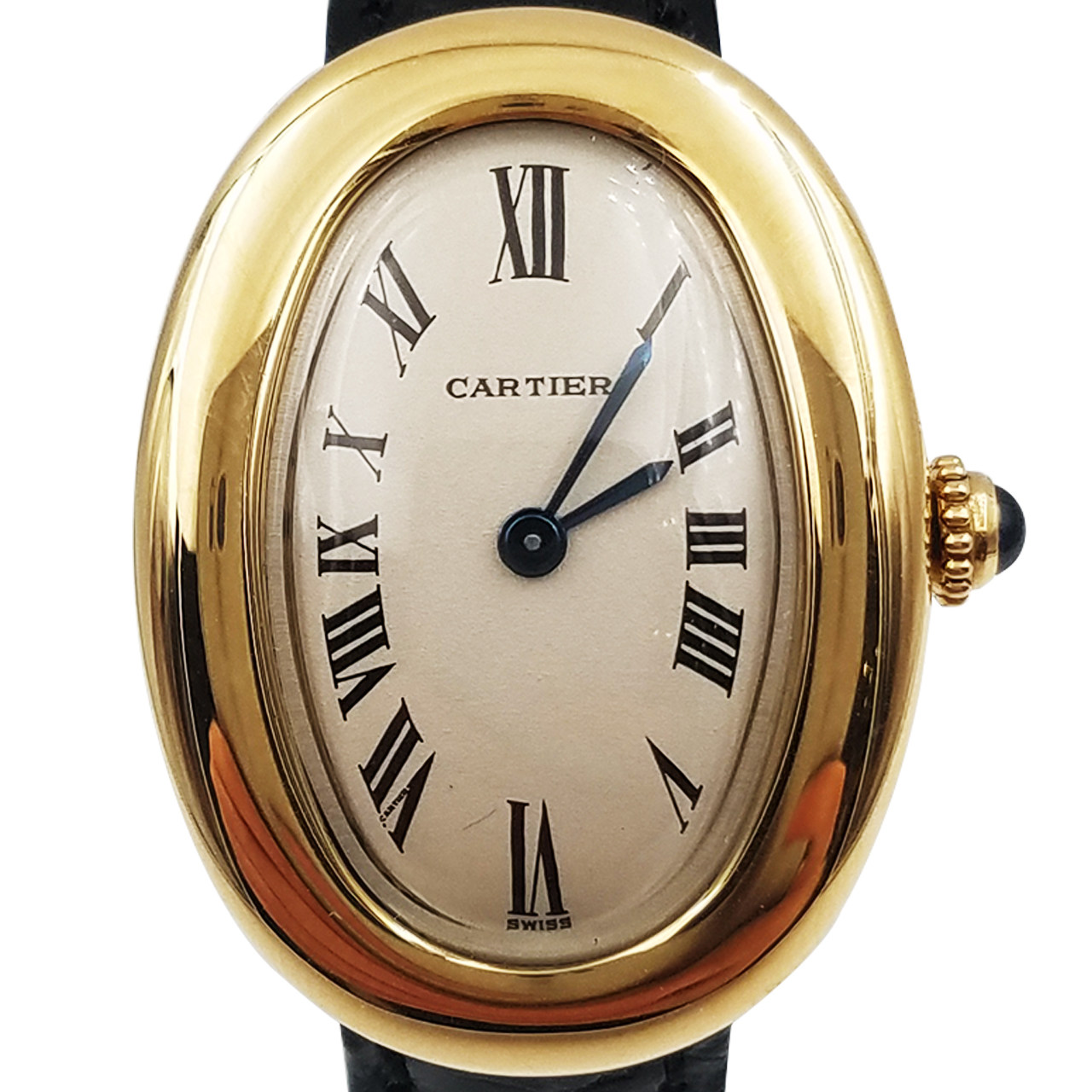 [9.5新]卡地亚cartier 浴缸系列 石英 女表 w298