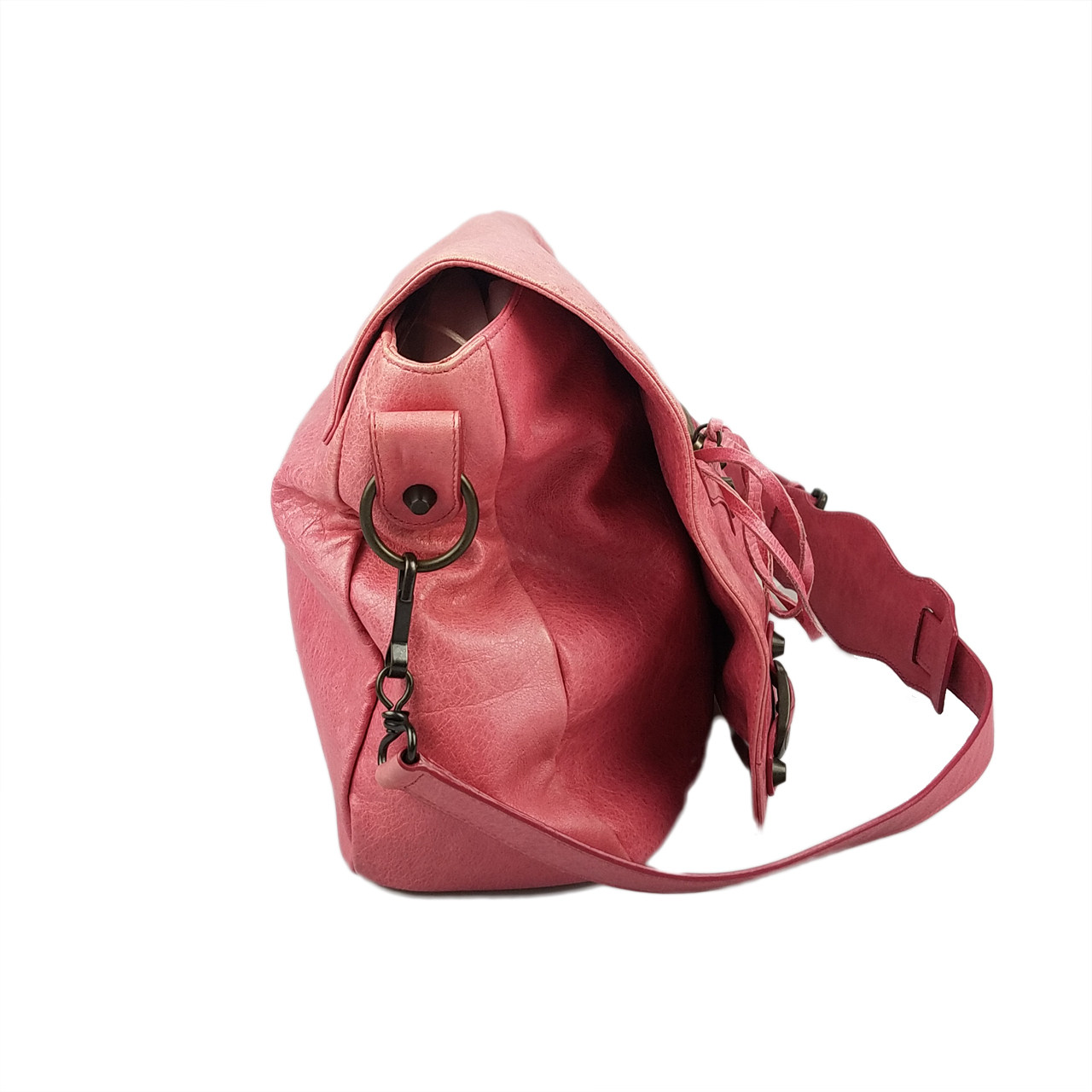 [9.5新] 巴黎世家 女士 粉色 单肩包hs186