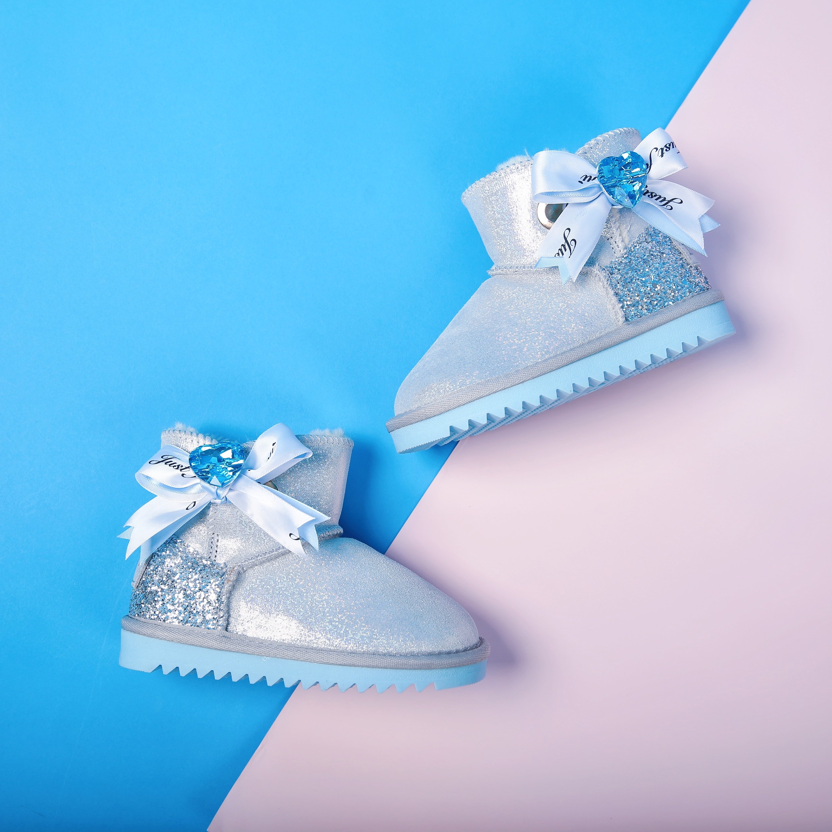 爱莎公主鞋冬季 女童_迪士尼冰雪奇缘艾莎雪地靴女童鞋子冬季爱莎靴子