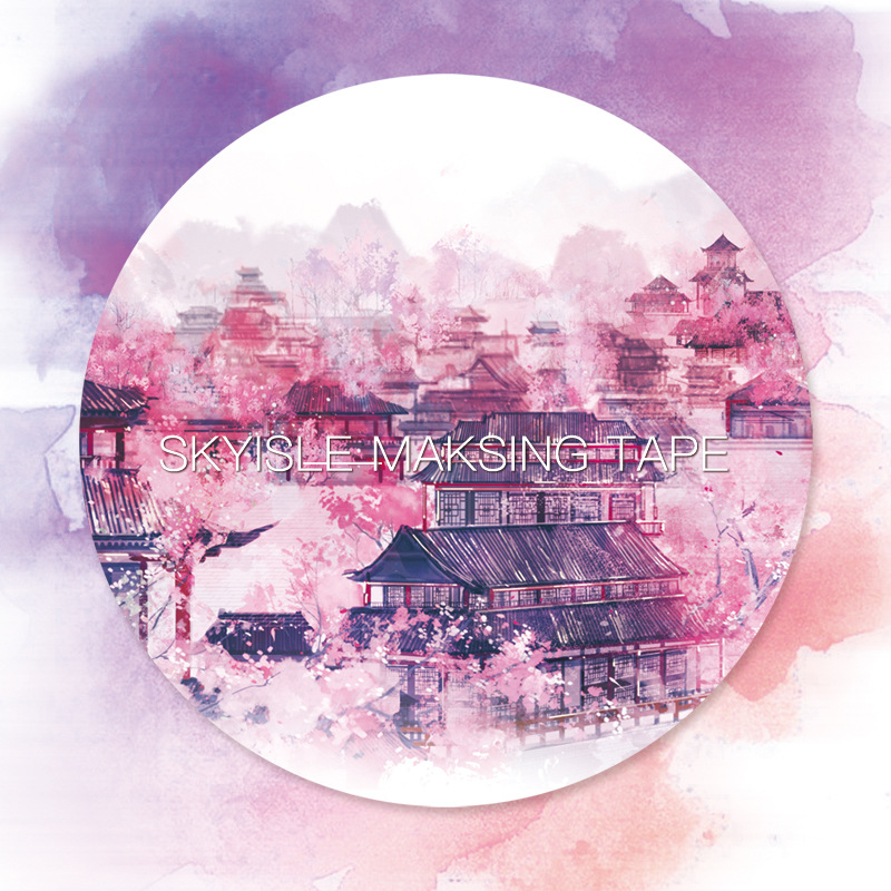 Sky Island Original Special oil Paper tape kyoto cherry blossoms series Japan PDA decorate Sticker 5 modelsin the Electronic Dictionary/Electronic paper book/Stationery , Adhesive Supplies , Tape/Tape/Strips category - from Buy2taobao.com to provide professional Taobao agent buy service