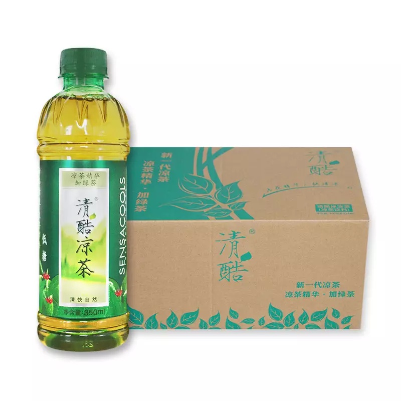 清酷本草绿茶清凉饮品350ml*24瓶装整箱国产低糖植物凉茶饮料包邮