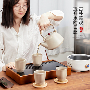 电陶炉煮茶壶烧水壶2024新款陶瓷煮茶器家用耐高温煮茶炉泡茶专用