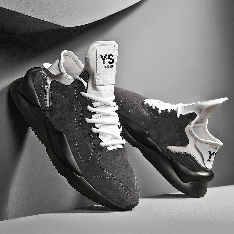 一折y3男鞋黑武士厚底运动休闲鞋