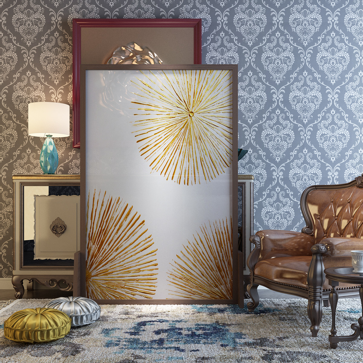 美式现代屏风玄关隔断客厅酒店卧室酒店时尚遮挡简约座屏半透定制