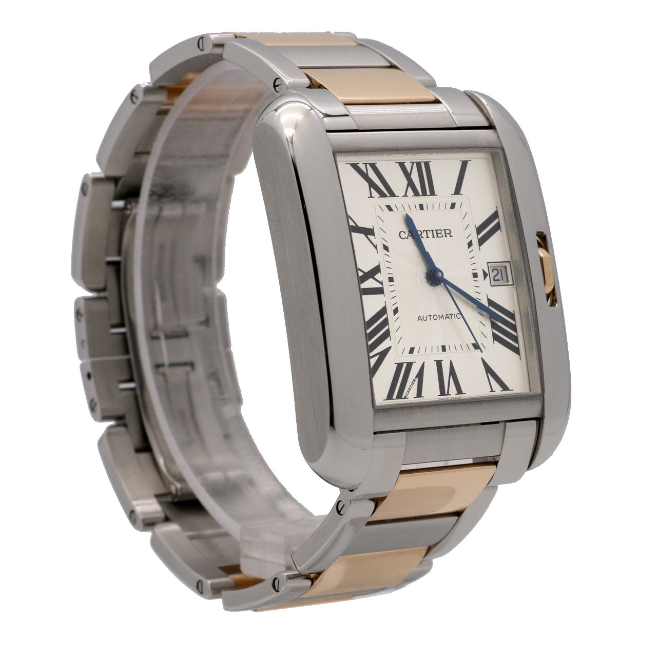 [95新]cartier 卡地亚 男表 坦克系列 自动机械 w5310006