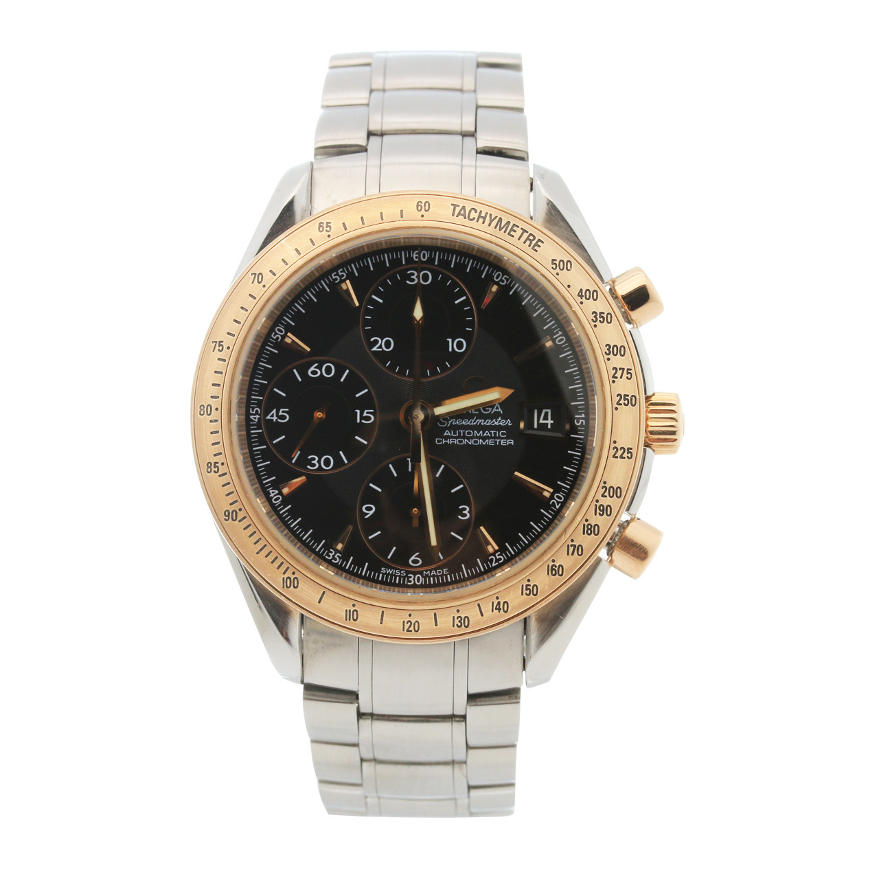 [95新]欧米茄 男表 超霸系列 自动机械 18k玫瑰金