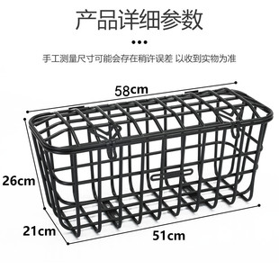 电动车三轮车后车篮加粗车筐小型迷你代步休闲车篓子菜篮非实心筐