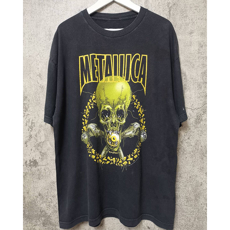 metallica摇滚金属乐队t恤短袖男女学生明星同款衣服半截袖