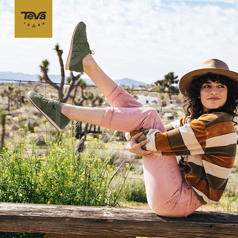 Teva/太哇女面包鞋Ember Moc冬季保暖潮人休闲防滑平底一脚蹬棉鞋|msdalam kategori Kasut wanita, 低帮鞋, 豆豆鞋 - dari Buy2taobao.com untuk memberikan perkhidmatan ejen Taobao profesional membeli