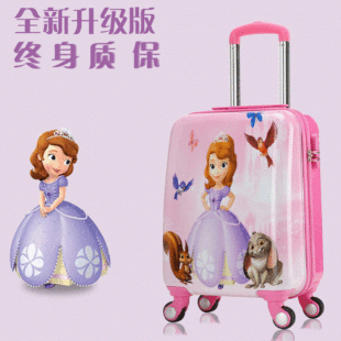 迪拜機場t1有香奈兒麼 登機卡通行李箱可愛兒童拉桿箱旅行箱包萬向輪20寸20寸1 芬迪機場