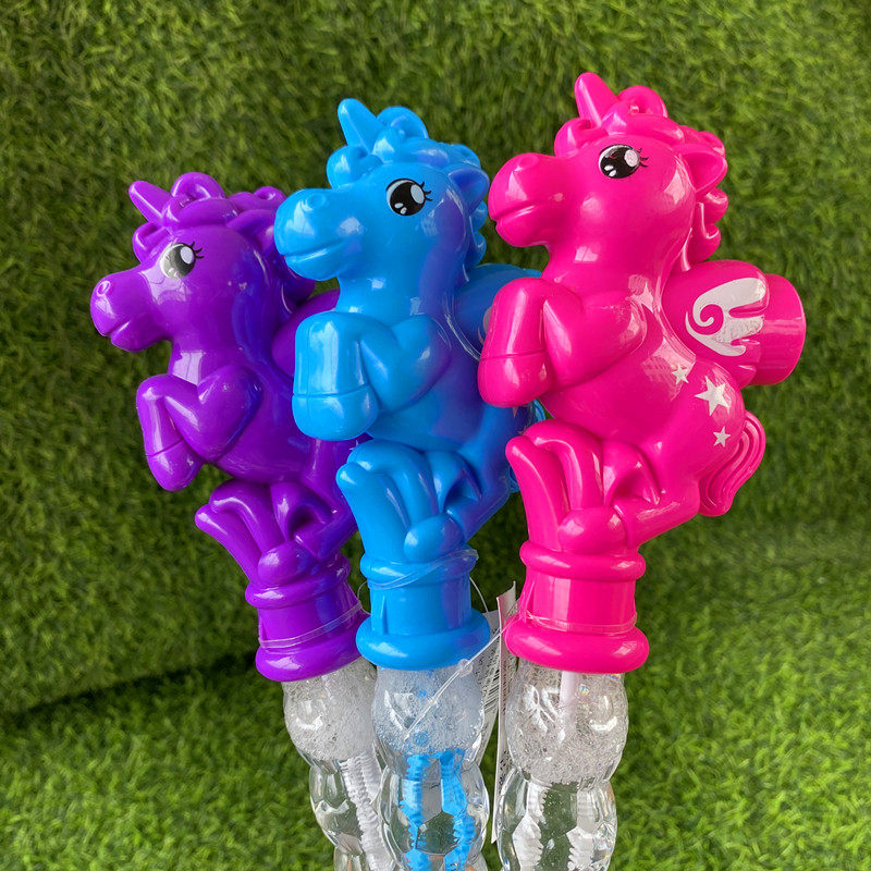 儿童吹泡泡玩具泡泡水独角兽飞马摇摇哨泡泡葫芦棒孩子玩泡泡礼品