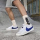 NIKE/耐克 BLAZER LOW 77男子白蓝大勾运动休闲板鞋DQ8768 DN2158